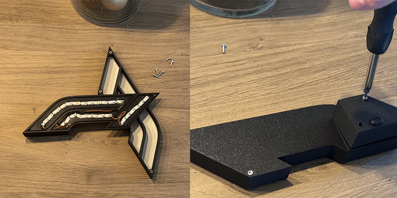 Assembling the lightbox