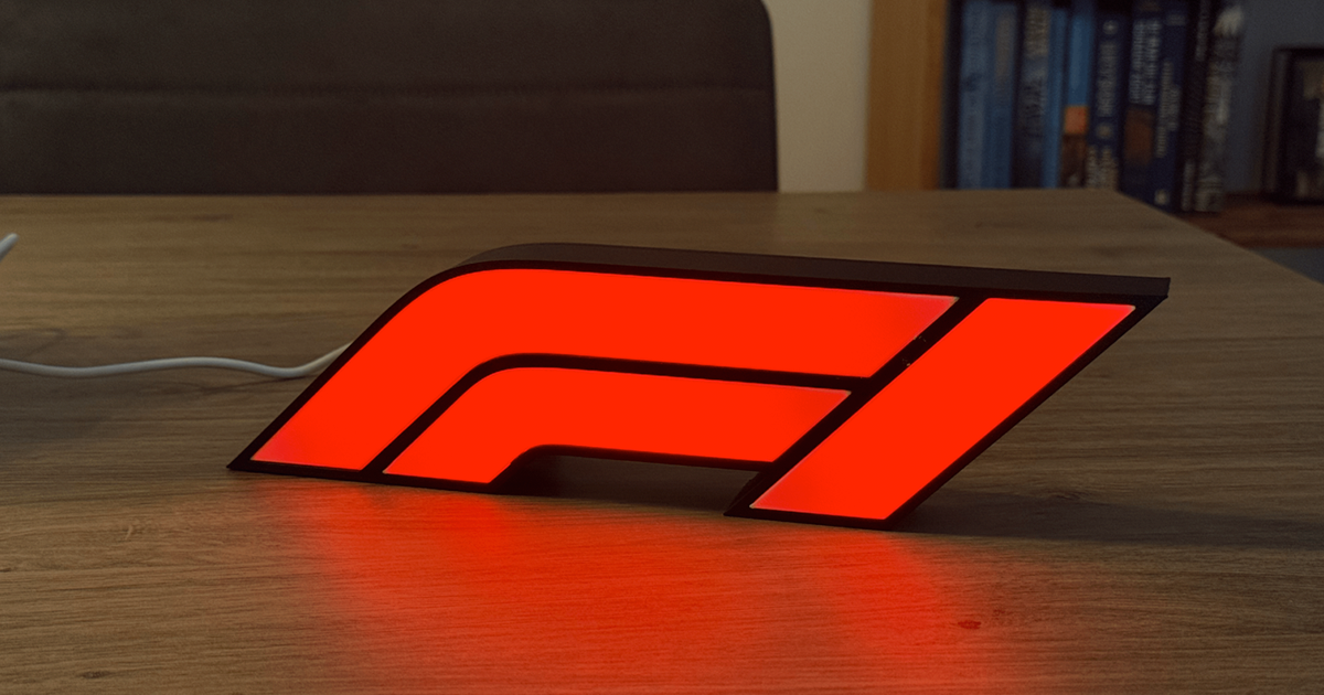 The finished F1 lightbox