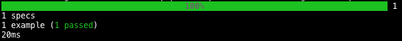 PHPSPec Console Results